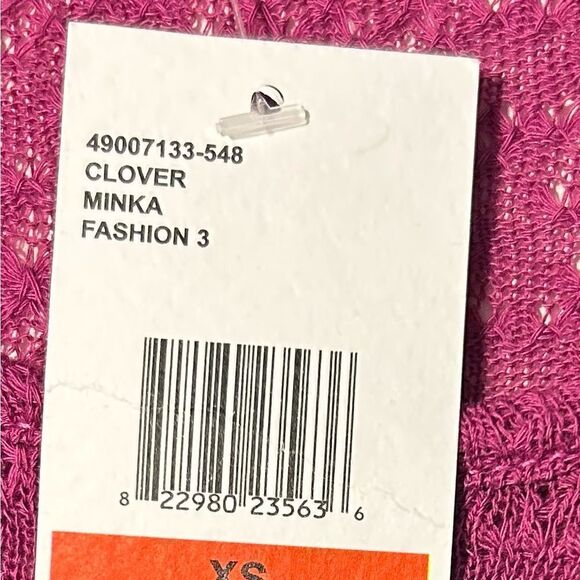 NEW Jessica Simpson Asymmetrical Purple Pink Sweater Size XS - Picture 7 of 9